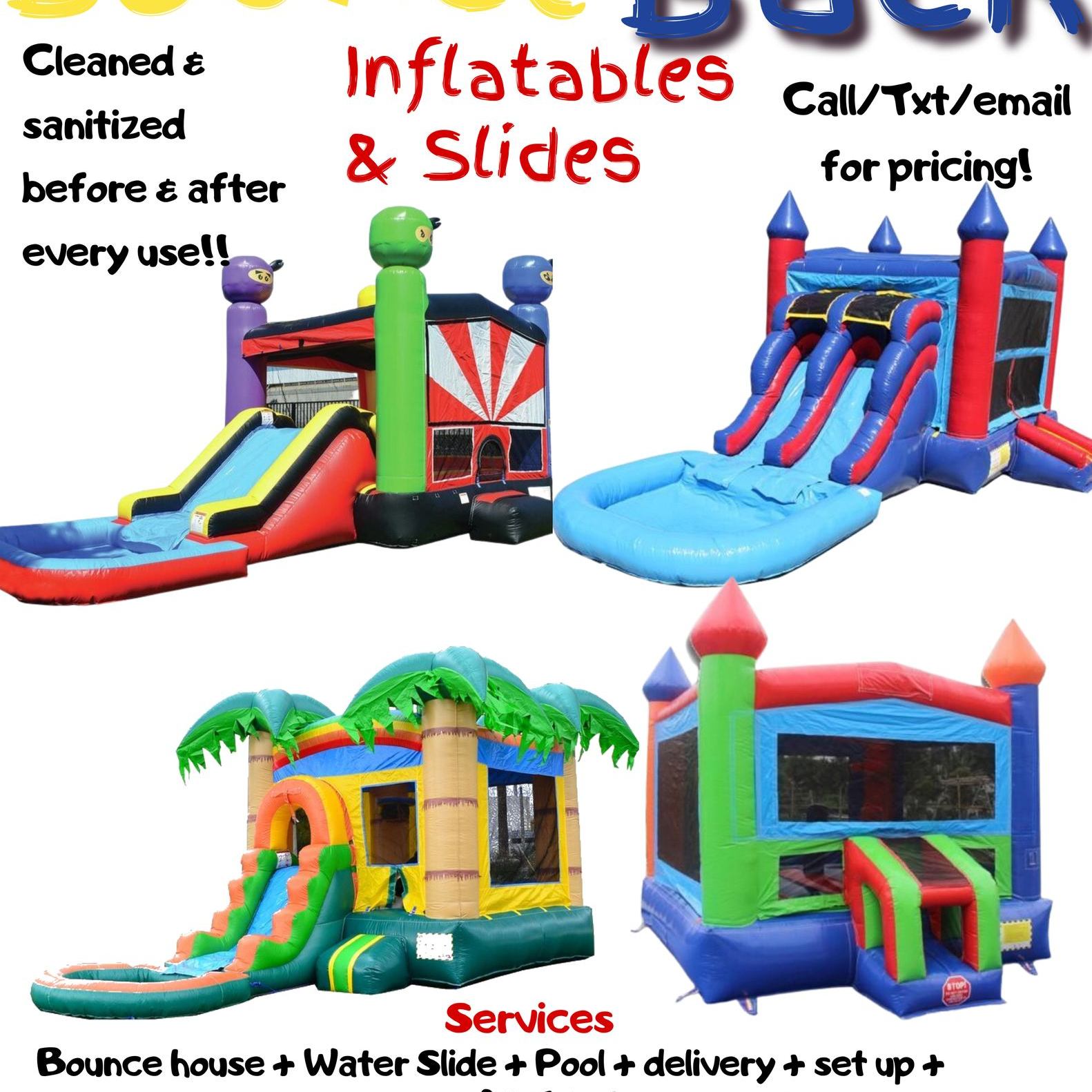 Bounce Back Inflatables and slides | High Point NC