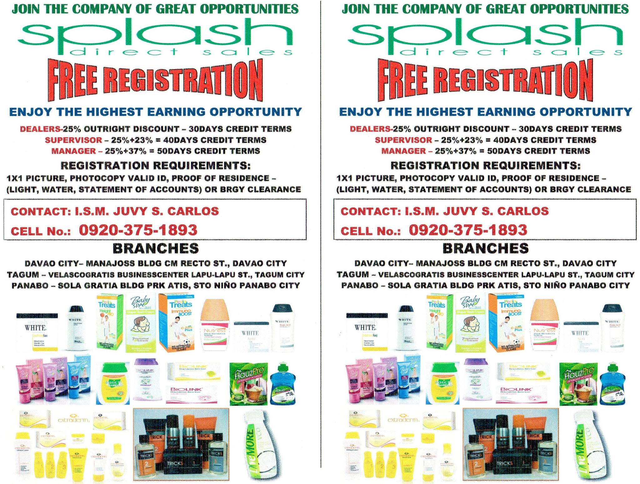 Splash Direct SALES | Davao City
