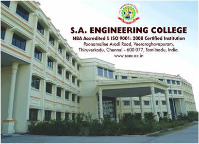 S.A Engineering College | Chennai