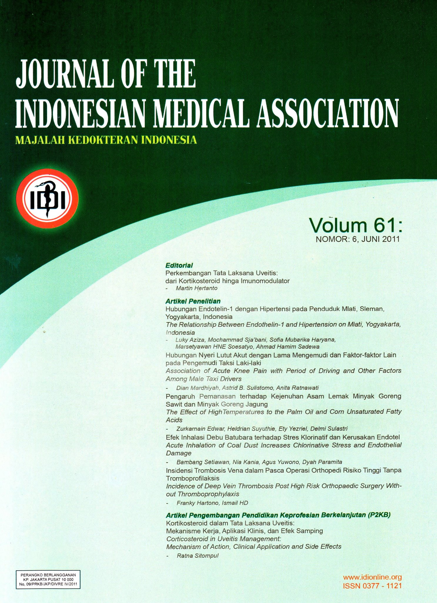 Majalah Kedokteran Indonesia/Journal of The Indonesian Medical ...