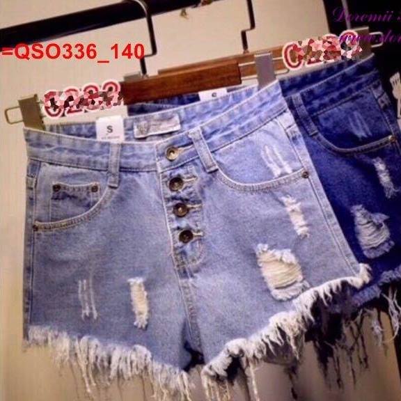 Quần jean short nữ rẻ đẹp, short jean nữ rách cá tính