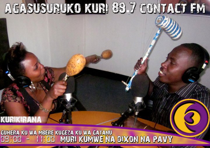 Agasusuruko 89.7 Contact Fm Kigali Rwanda with Dixon and Pavy.