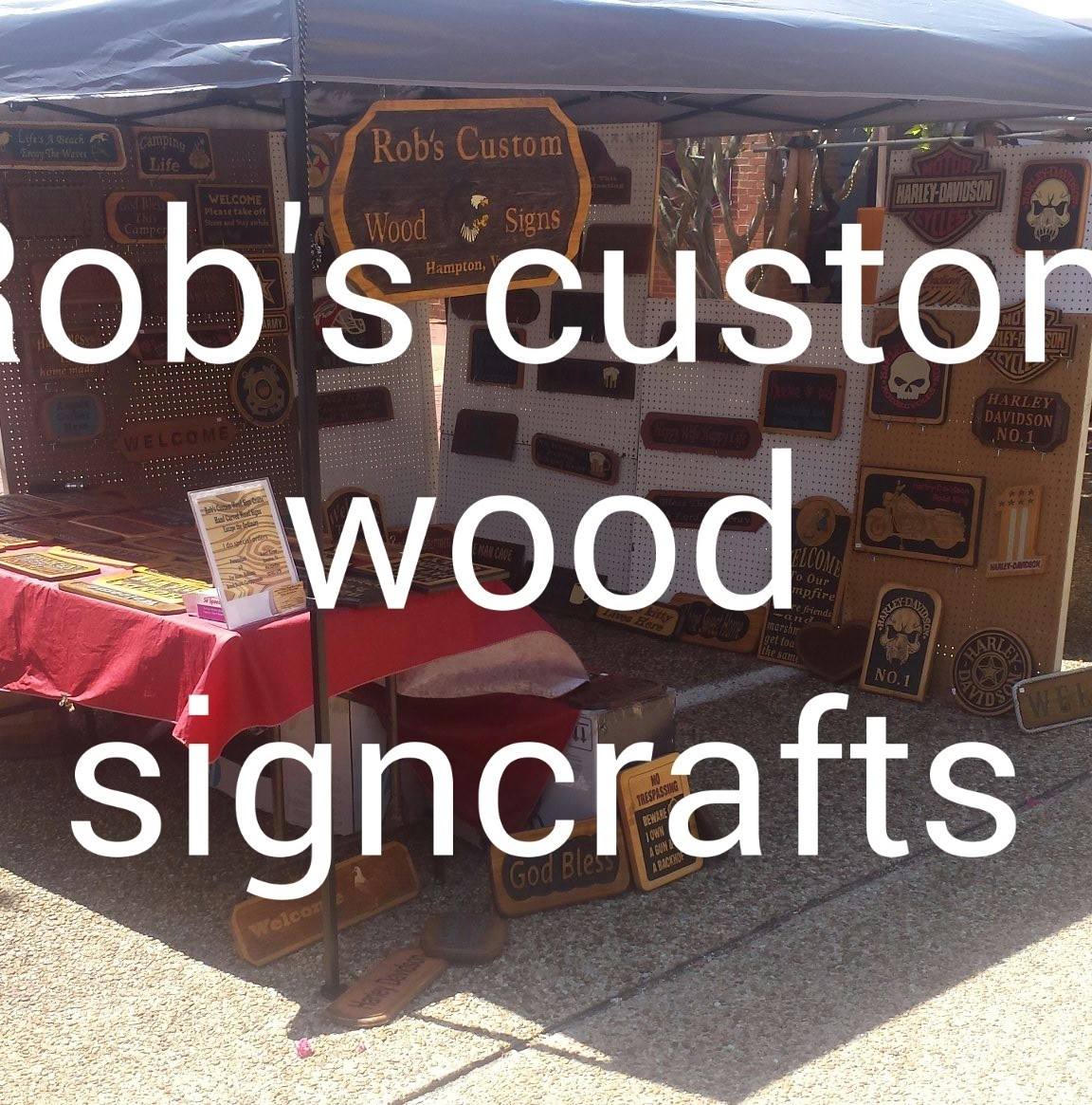 Rob's custom wood signs