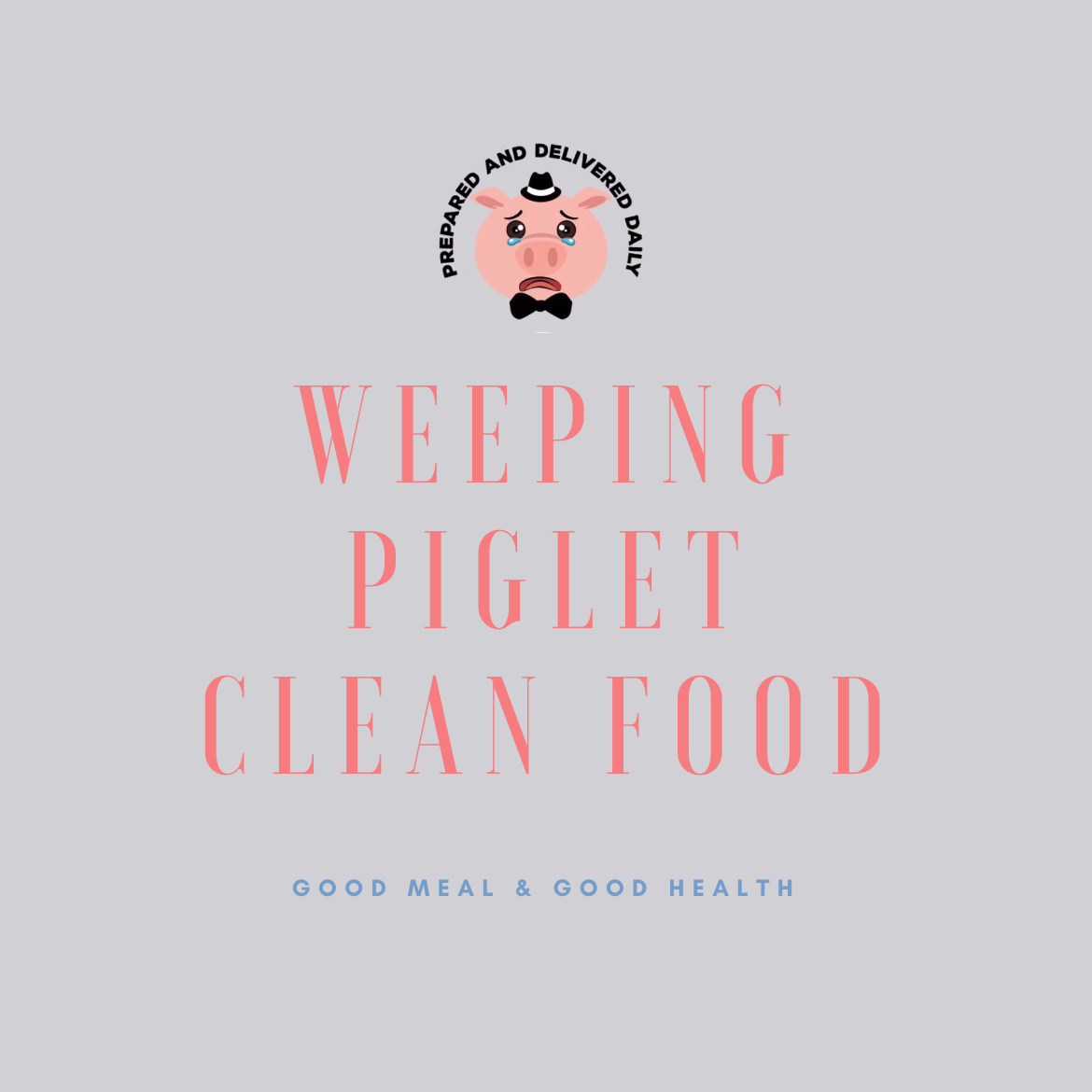Weeping piglet clean food