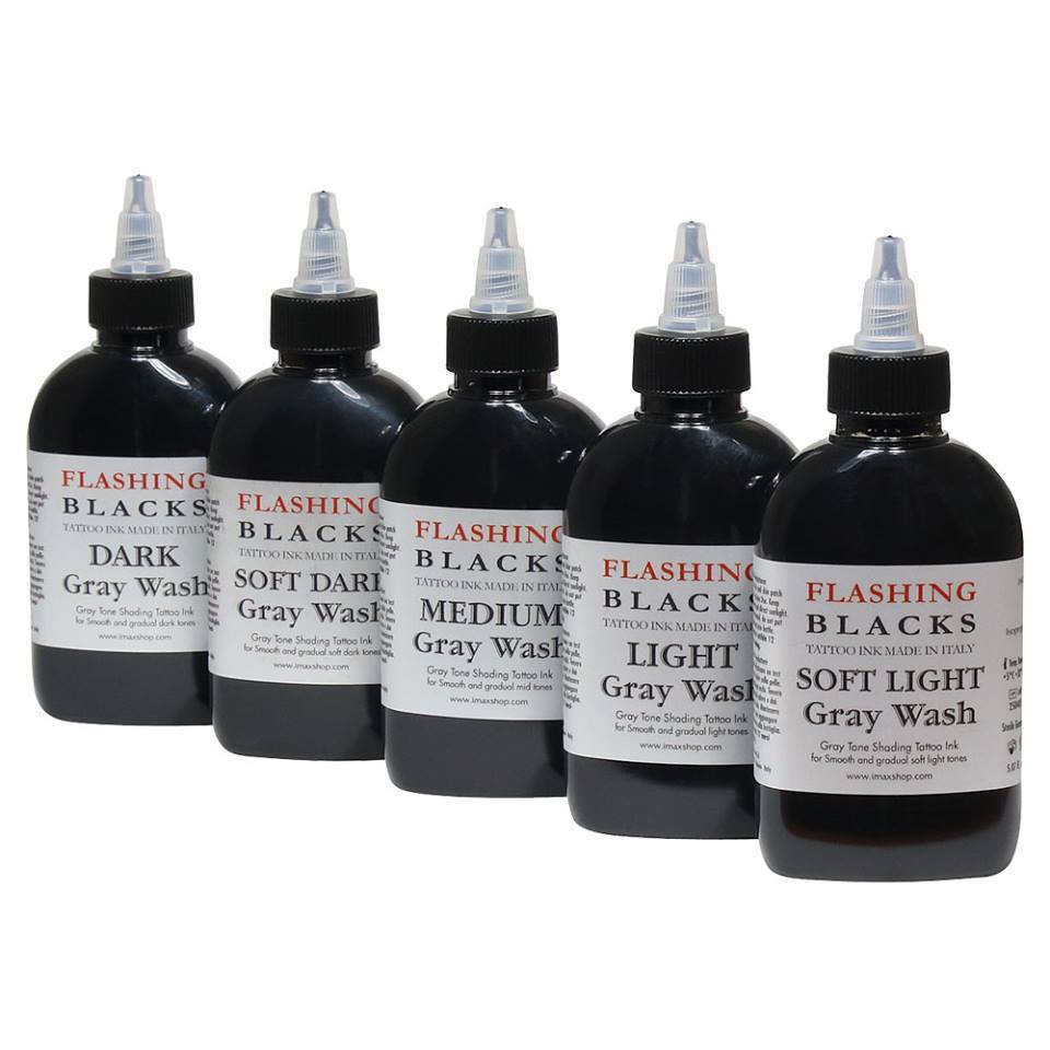 Flashing Blacks Tattoo Inks