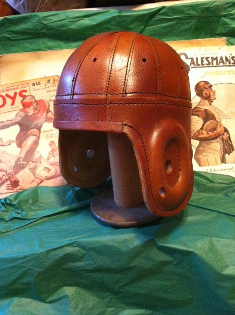 buy leather football helmet Black Cross – Historic Sports Michigan State/Hawaii Leather Football Helmet