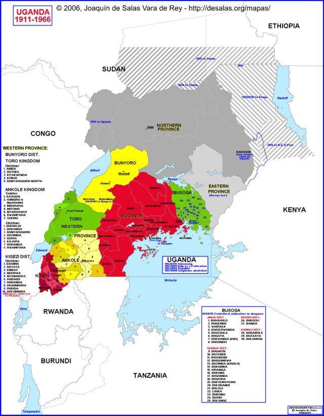 Bunyoro - THE EXTENT OF KITARA EMPIRE UNDER OMUKAMA KABALEGA (Kabalega ...