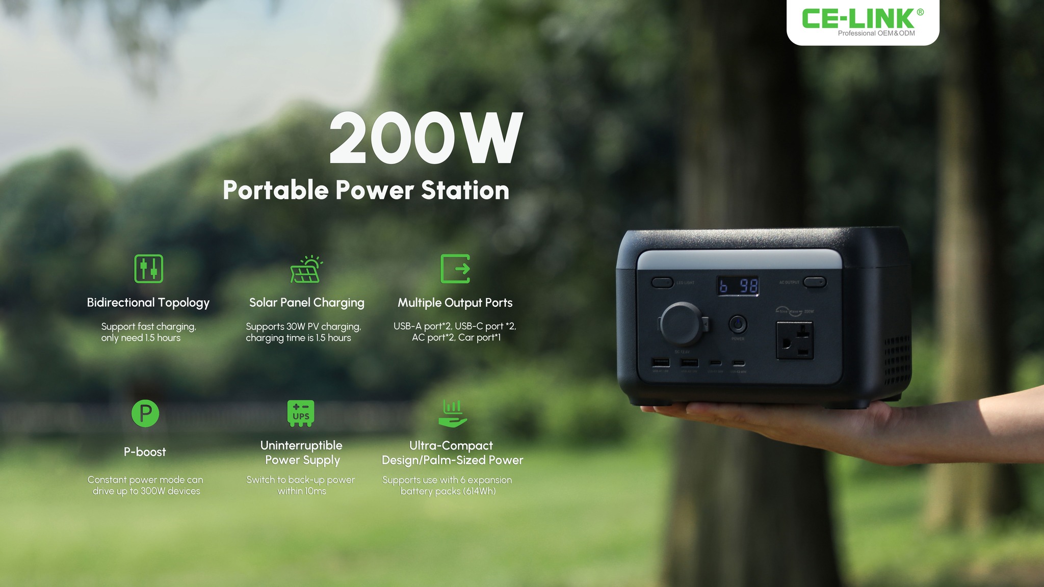 ⚡️ 200W Portable Power Station -... - CE LINK Electronics