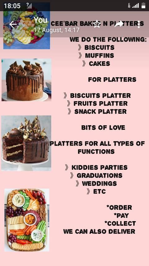 Cee'bar Bakes n platters
