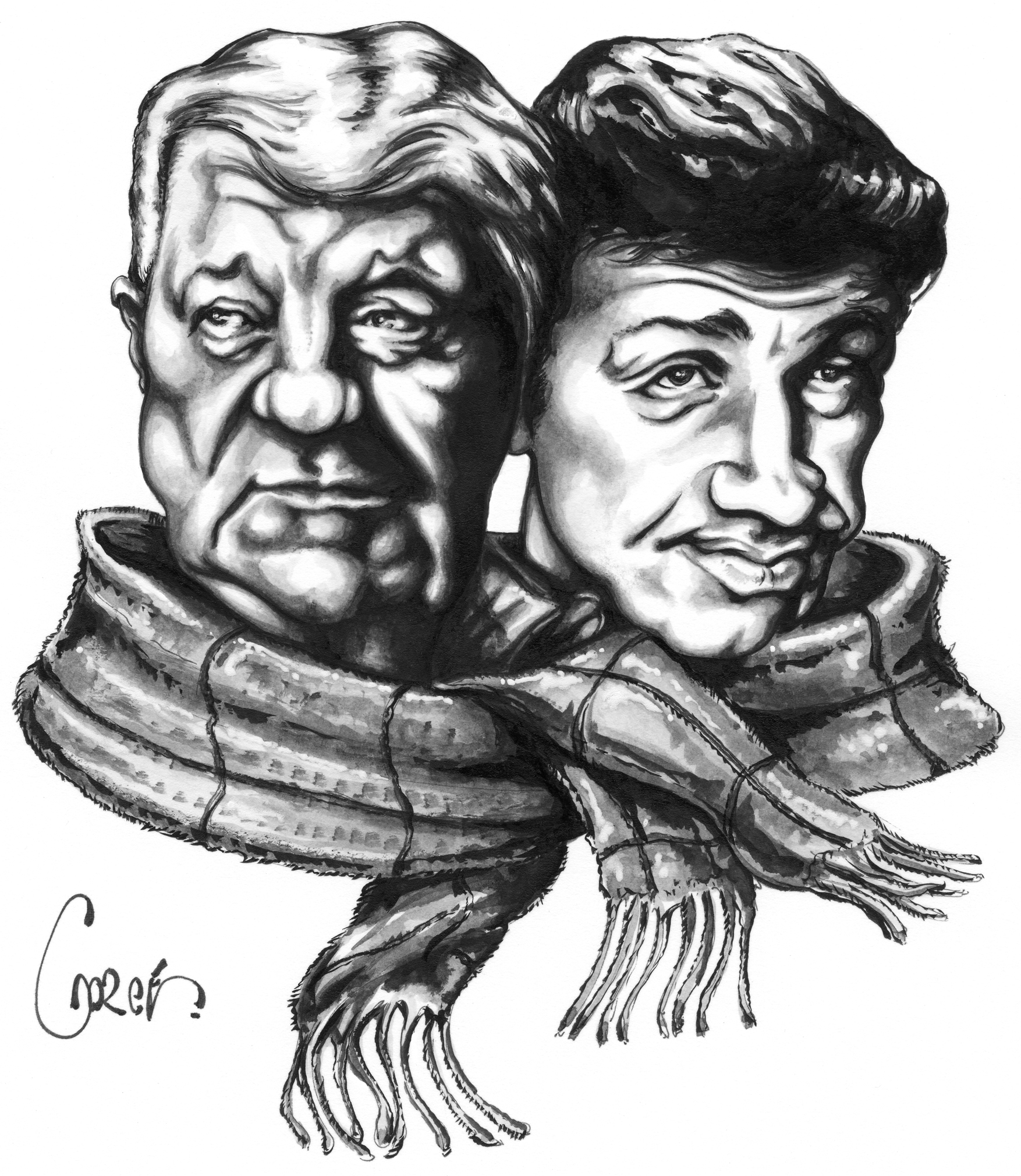 AFFICHE CINÉMA FILM "UN SINGE EN HIVER" - Format 45x60 Cm - Haute Qualité - Neuf