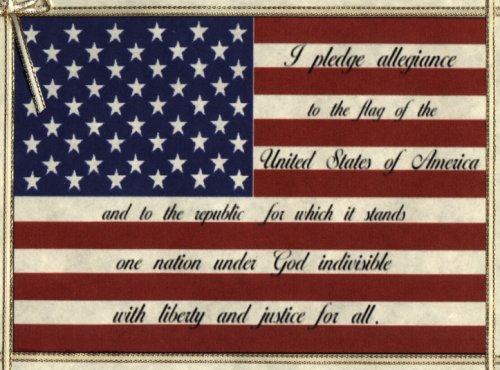 the pledge of allegiance is a pledge we shuld only have to say it once