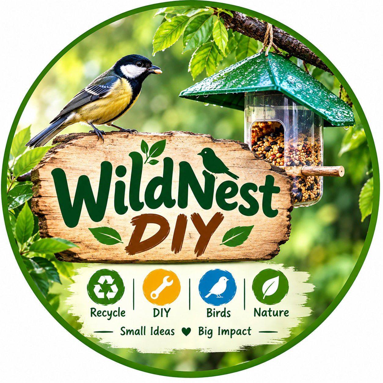 DIY Plastic Bottle Bird Feeder with Umbrella Rain Canopy & Center Perch ...