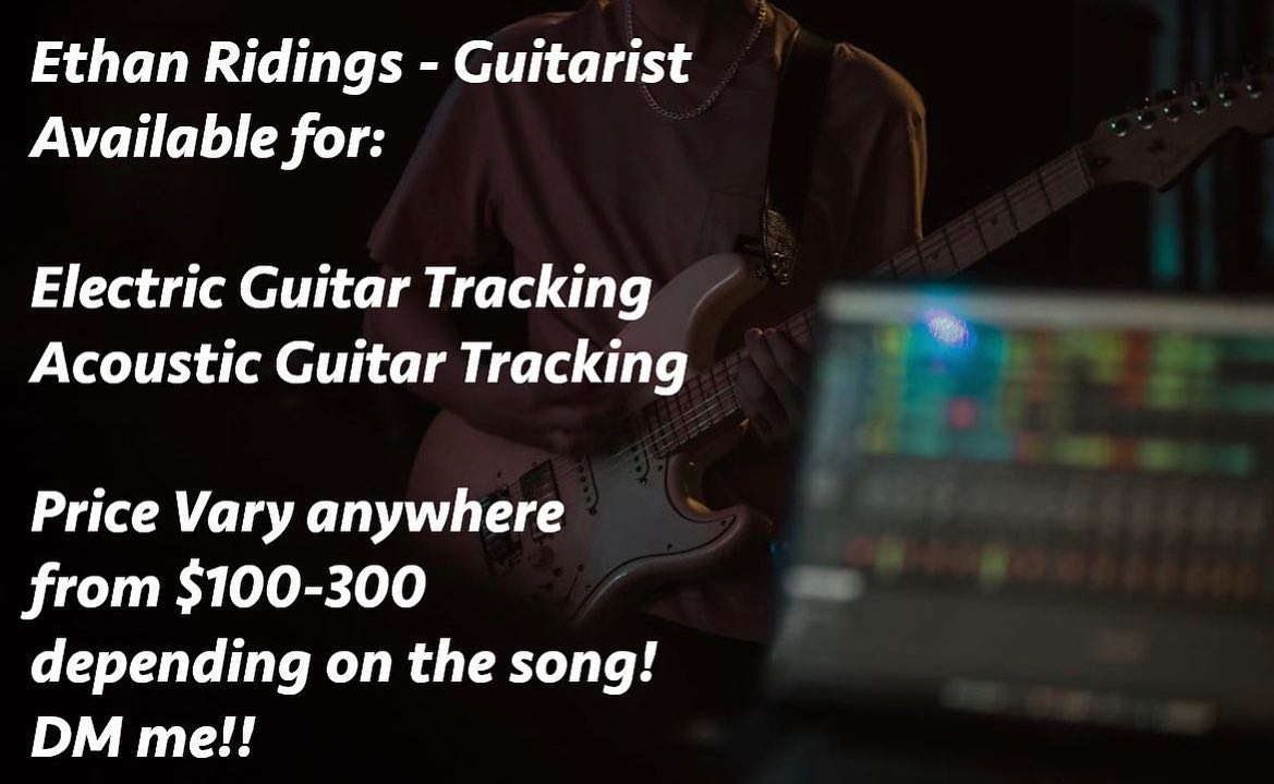 Ethan - Finished all my tracking today early but I’m still in the zone ...