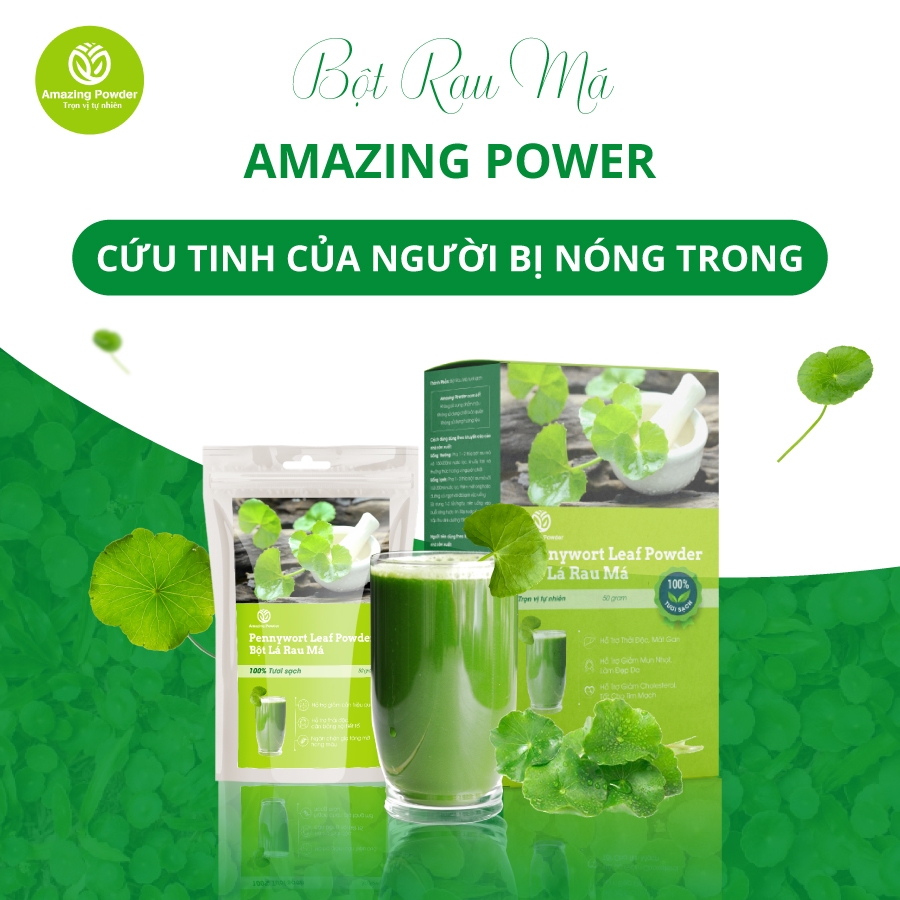 Bột tự nhiên- rau má korean