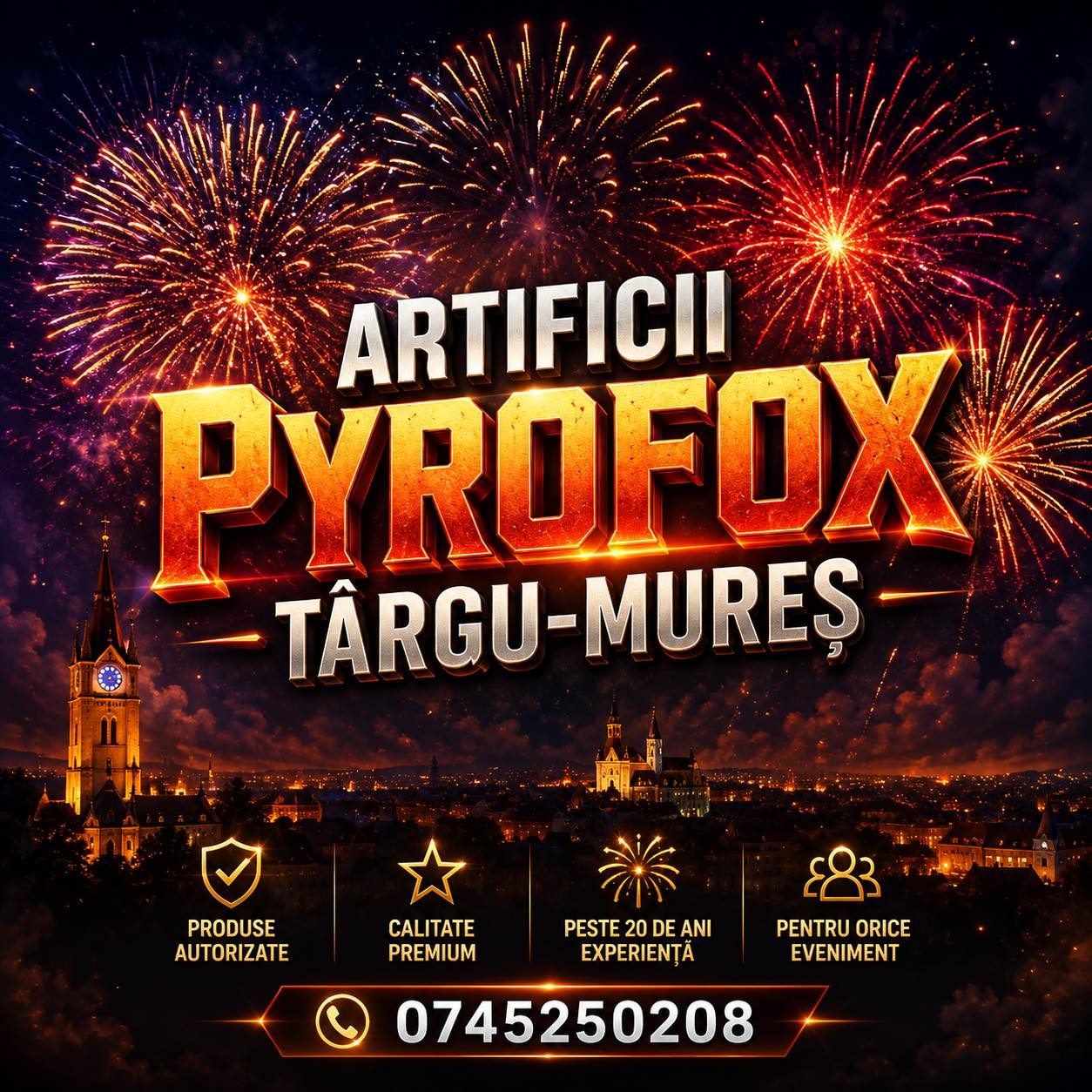 Artificii PyroFox Târgu-Mureș