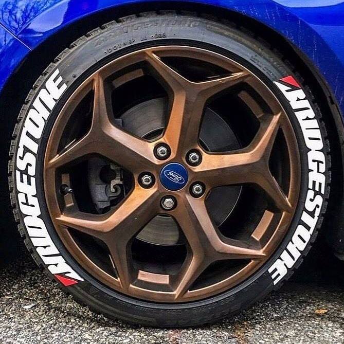 Kom Tire Lettering Sticker