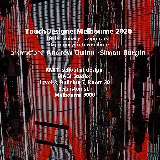 Touchdesigner course:Melbourne