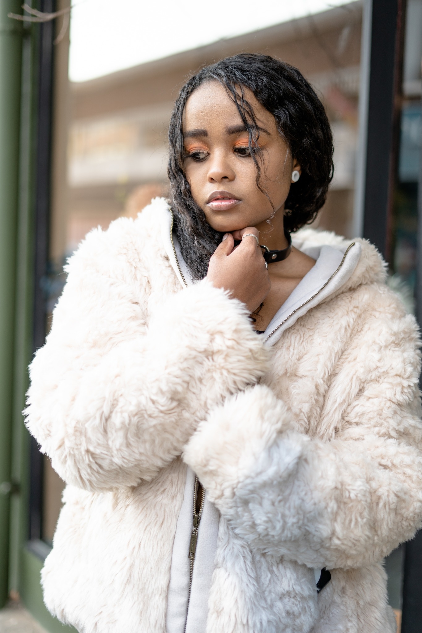 THINK FUR Curly Eco Fur Jacket This winter, we