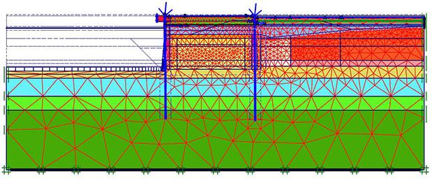 Plaxis 2D tutorial Lesson 4 Dry Excavation & Tie back wall | Computer ...