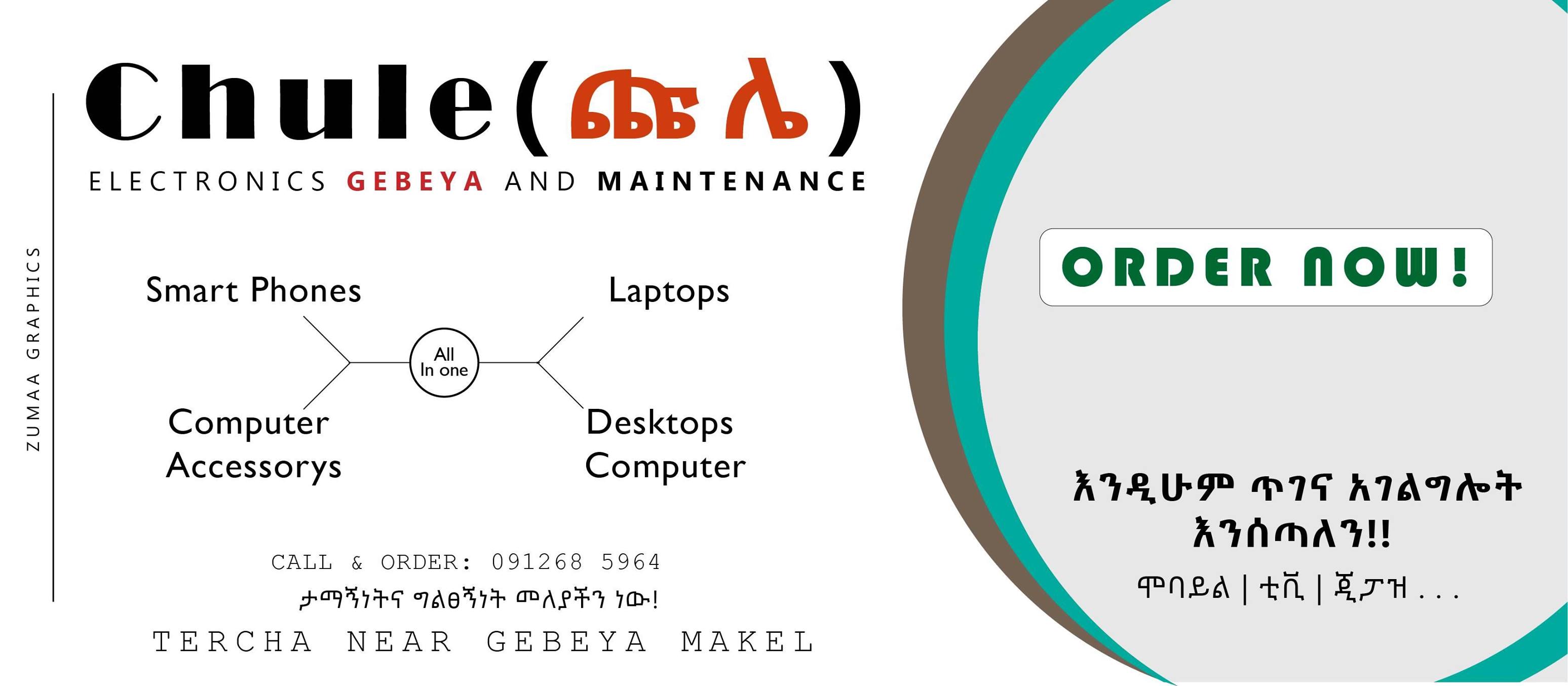 Chule Electronics Gebeya and Delivery Tercha | Tarch'a Sodo