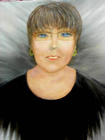 Acrylic Artist Susan Roe Cunningham's Art Studio