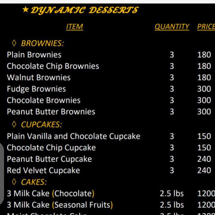 Dynamic Desserts