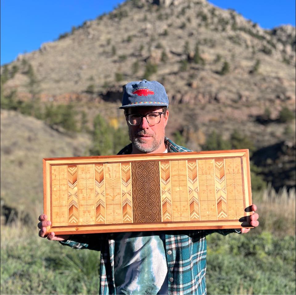More small salvaged wood mosaics are getting finished up for the ...