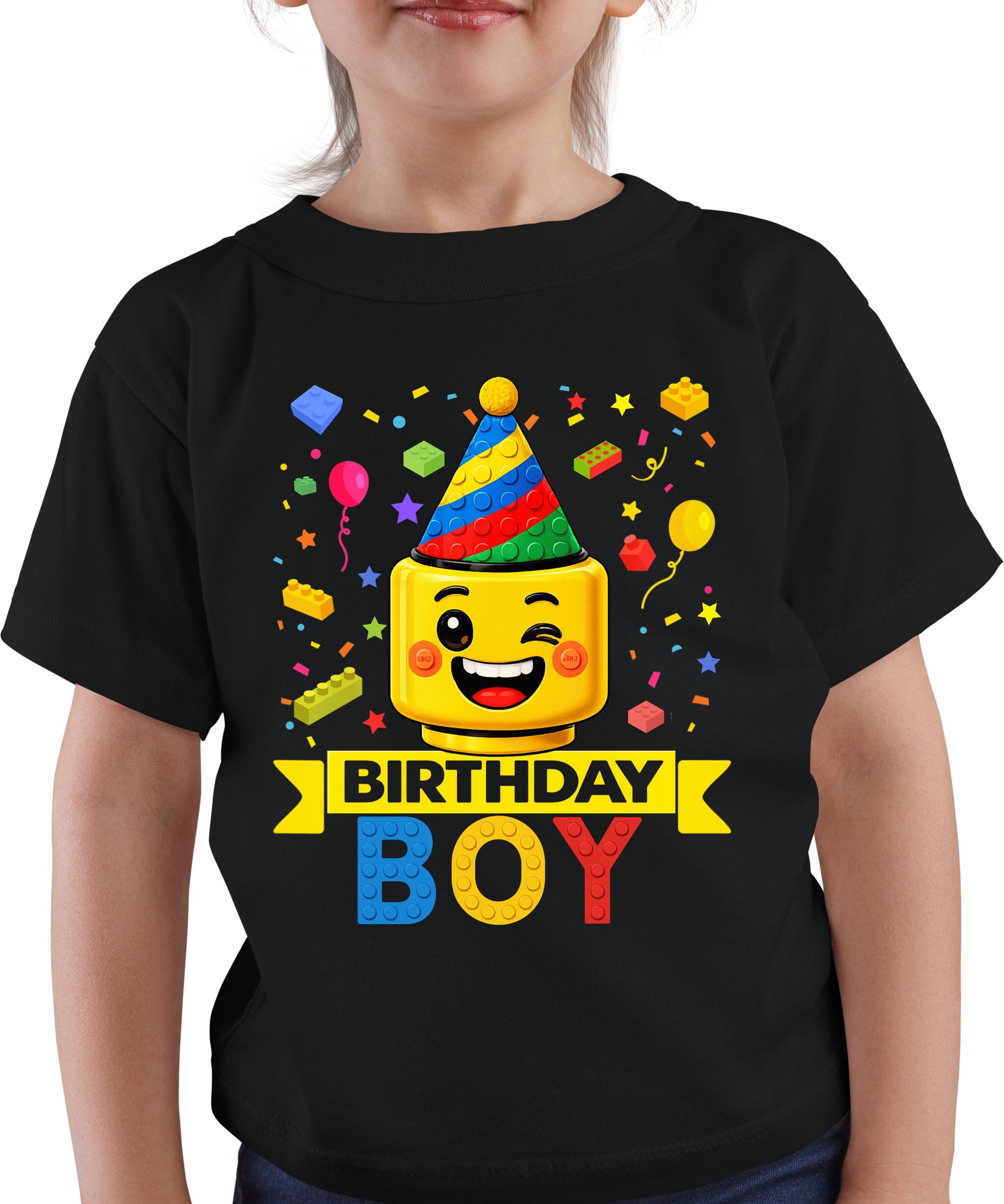 Building Bricks Boy Birthday Party Hat Master Builder Blocks #lego ...