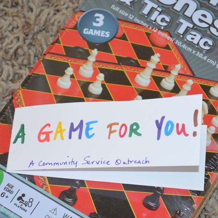 A Game For You Community Service Outreach Program