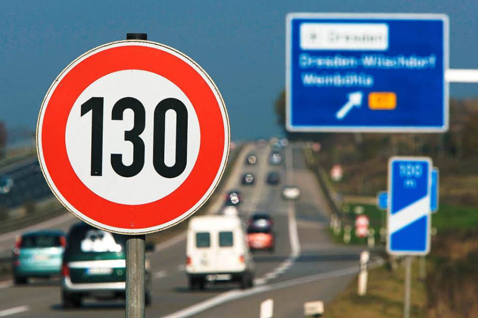 Tempolimit 130 km/h auf deutschen Autobahnen