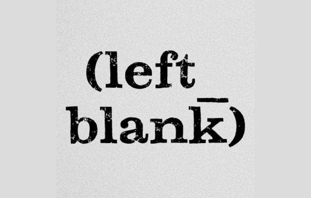 LEFT BLANK
