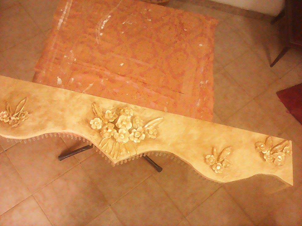 Creazioni in Legno rivestimento argento e oro