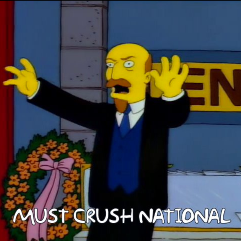 Simpsons Memes to Crush National's Regime