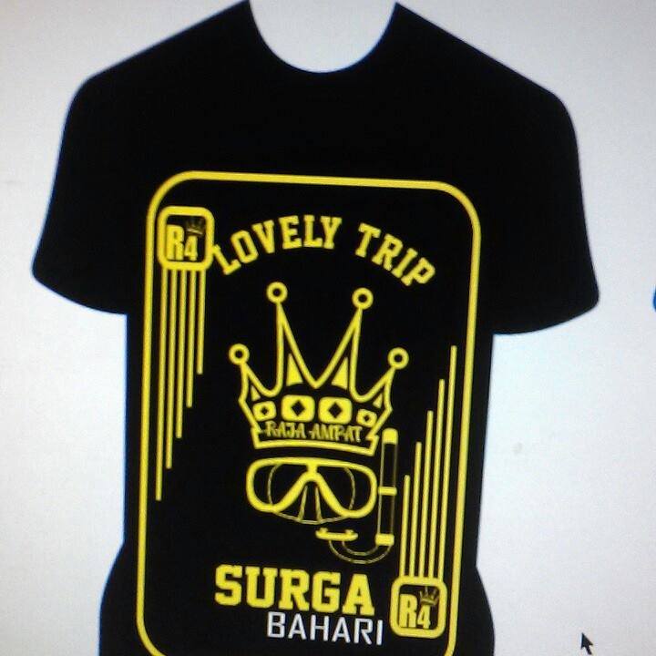 Kaos desain & tulisan raja ampat | Waisai