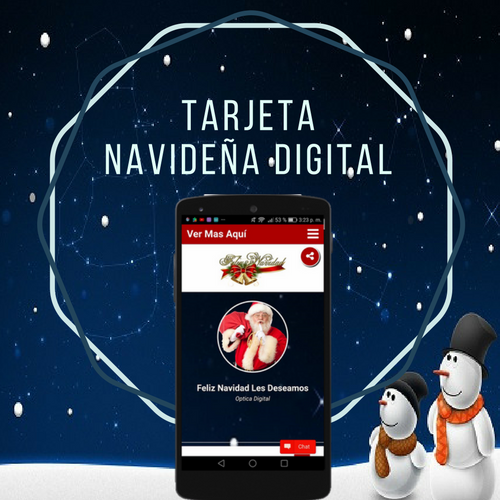 Tarjeta Navideña Digital Para Tus clientes