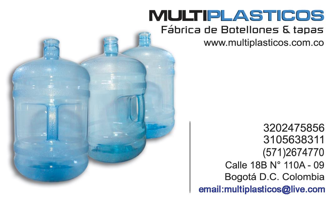 Fabrica de Botellones para Agua de 20 litros.