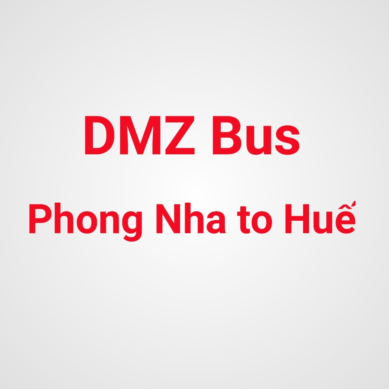 DMZ Bus Transfer - Phong Nha to Huế
