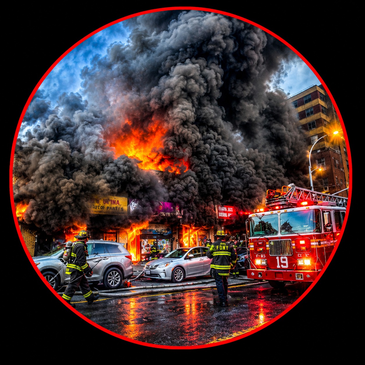 FIREFIGHTERS TRAPPED IN A COLLAPSE! 😱 MAYDAY CALLED — HEAVY RESTAURANT ...