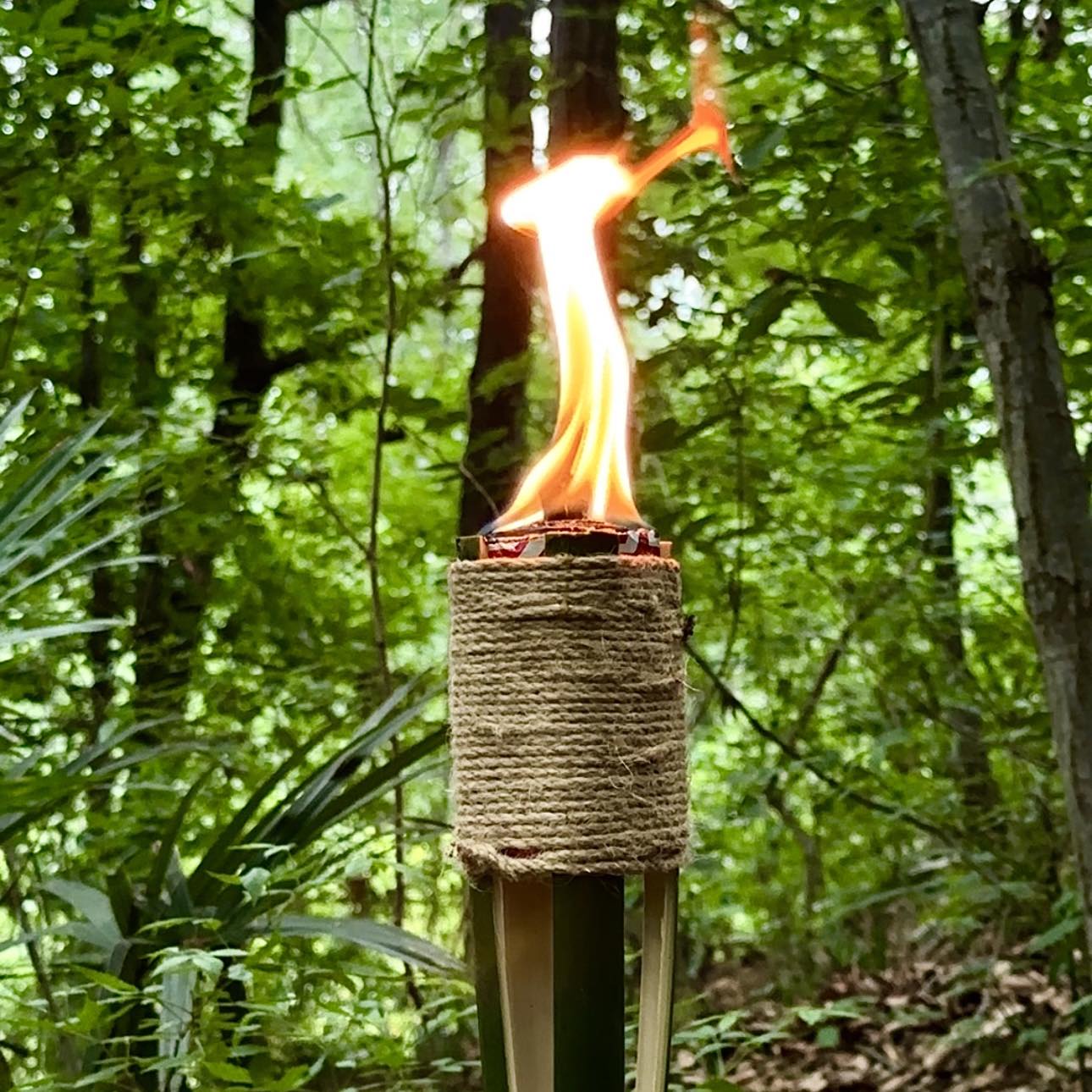 Roll cotton with ash, press down and rub hard. Sparks jump out fast. A ...