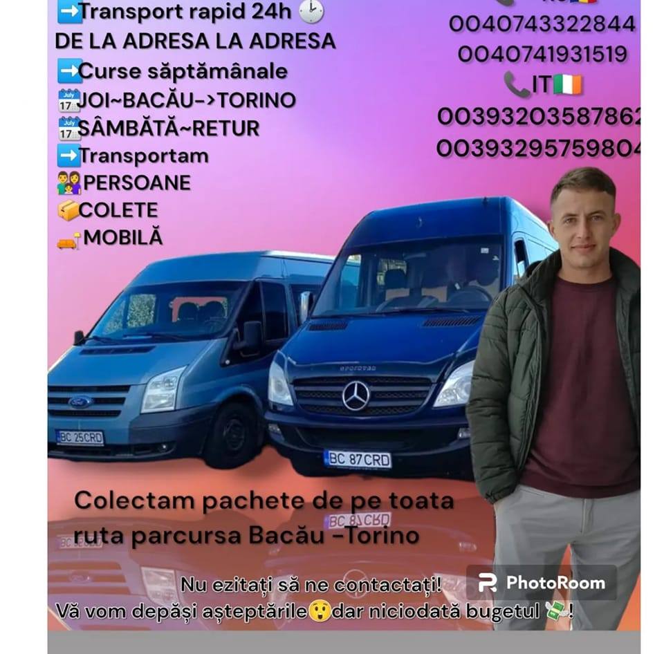 Transport România-Italia | Cleja