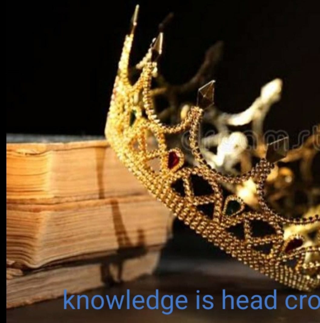 Knowledge is head crown
