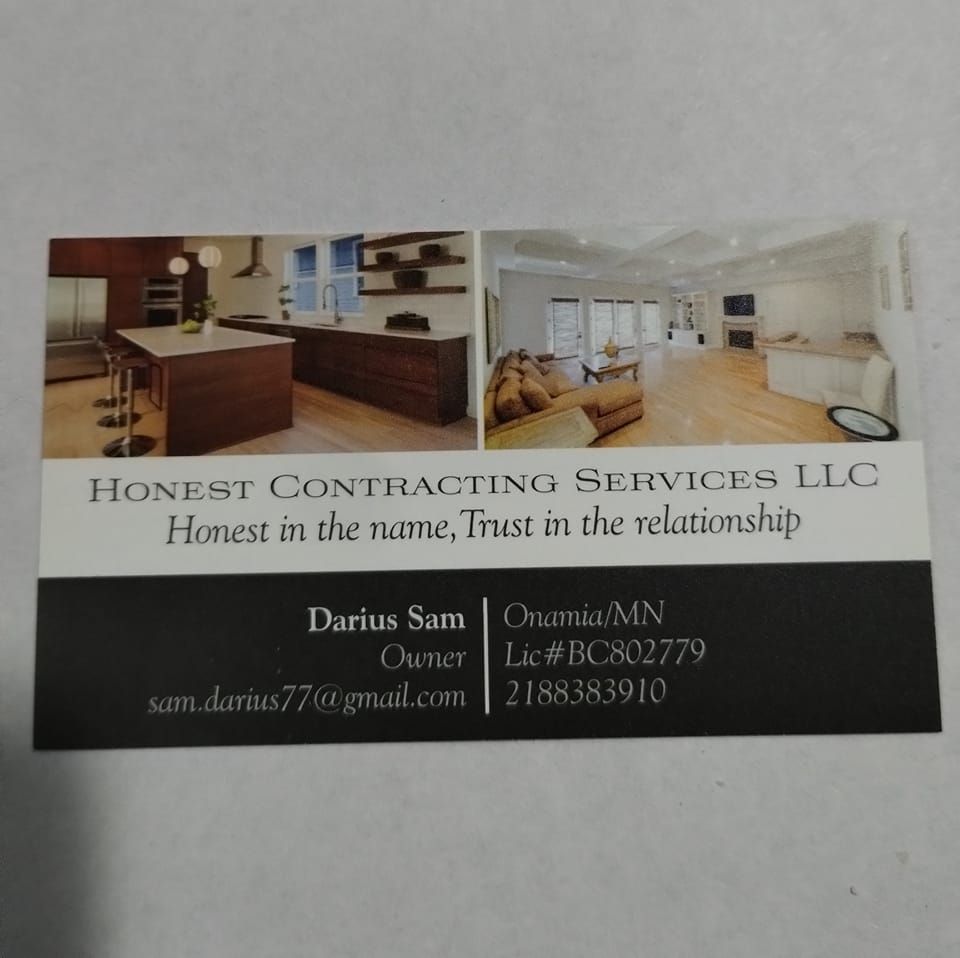 Honest Contracting Services LLC | Onamia MN