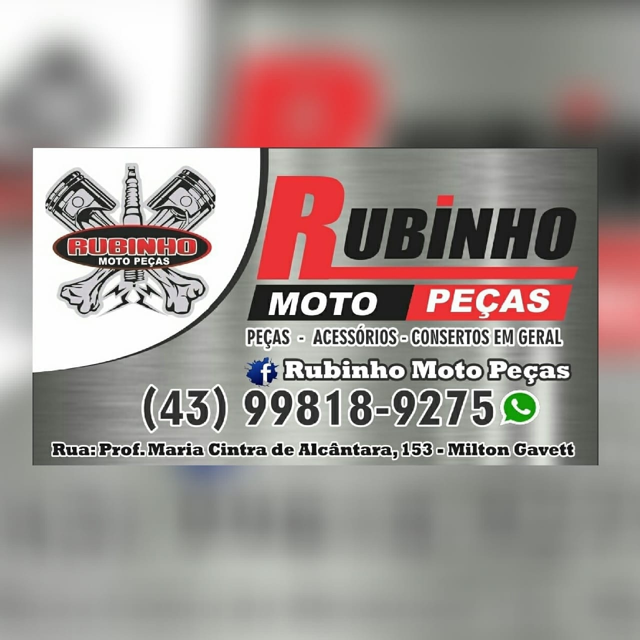 Rubinho moto peças