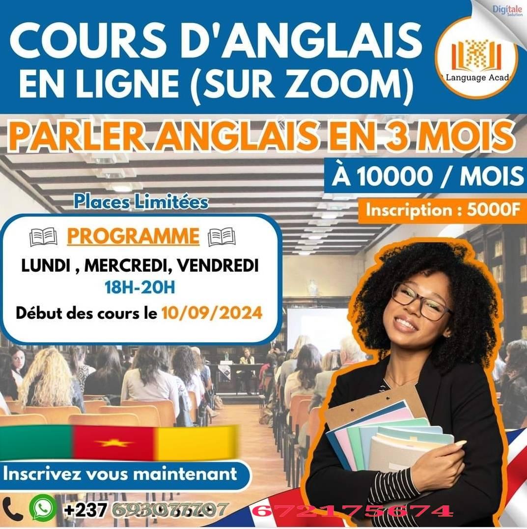 Cours d'anglais en ligne | Makepe