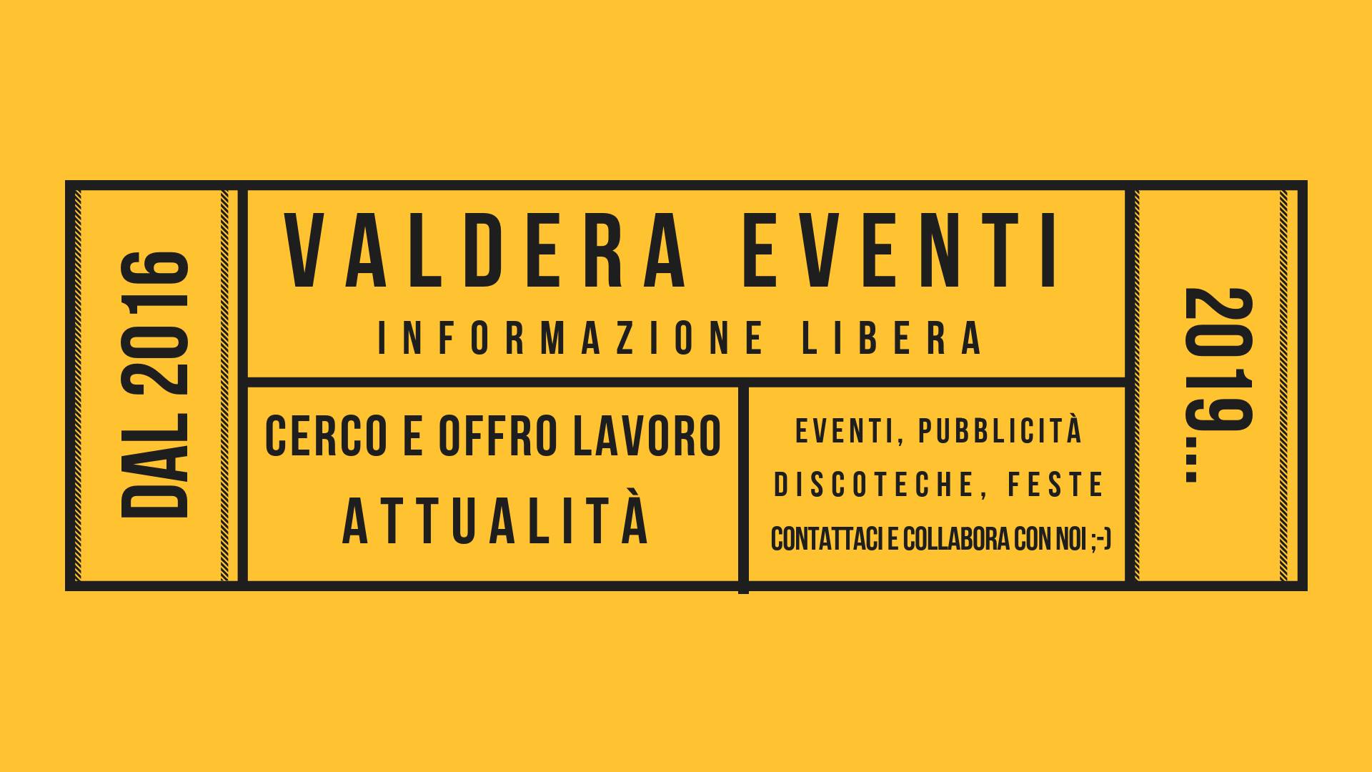 Valdera Eventi - Cerco / Offro Lavoro