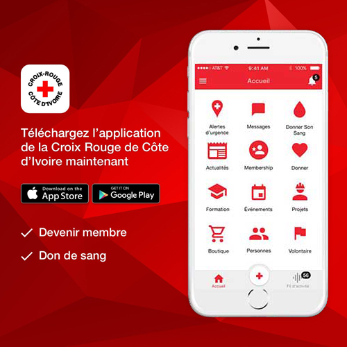 Application Mobile Croix-Rouge De Côte D'ivoire | Abidjan Abidjan