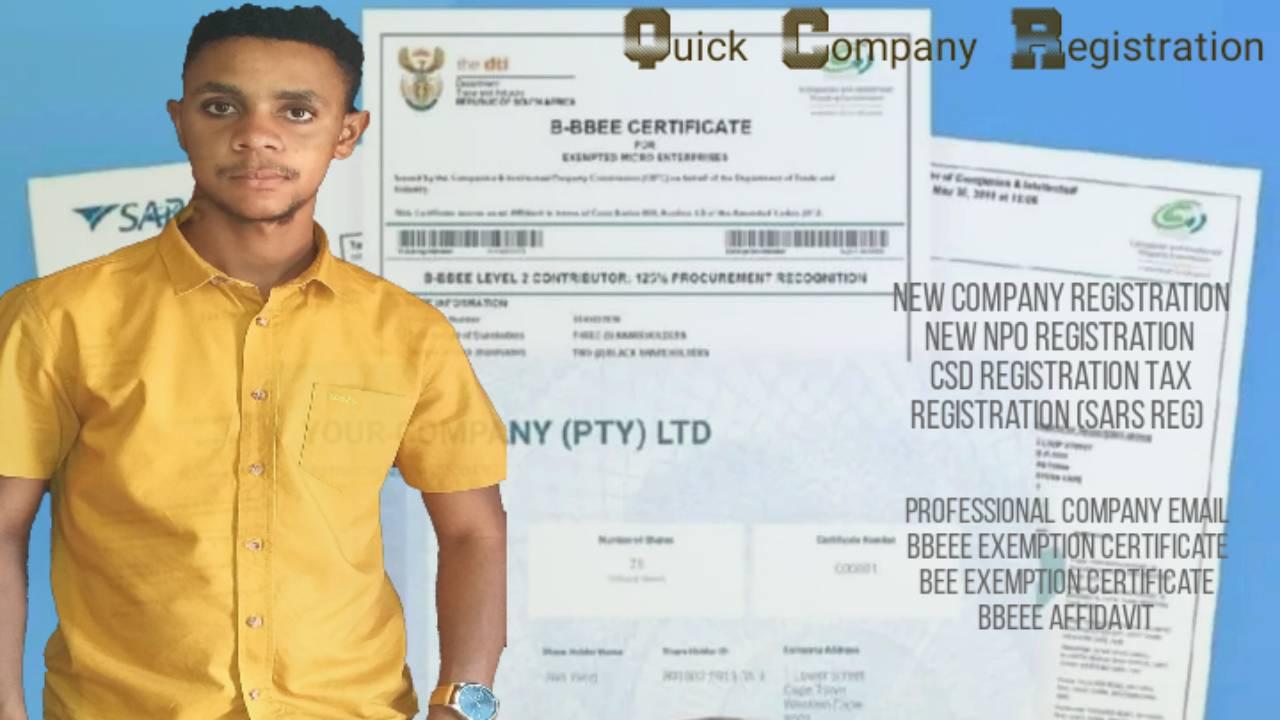 Quick Mass Company/ Business Registration | Thatchfield