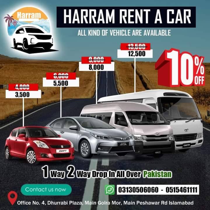 Harramrentacar | Islamabad