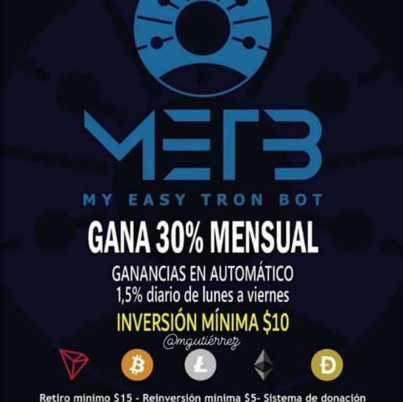 My easi tron bot. El bot trading automático que cumple y paga