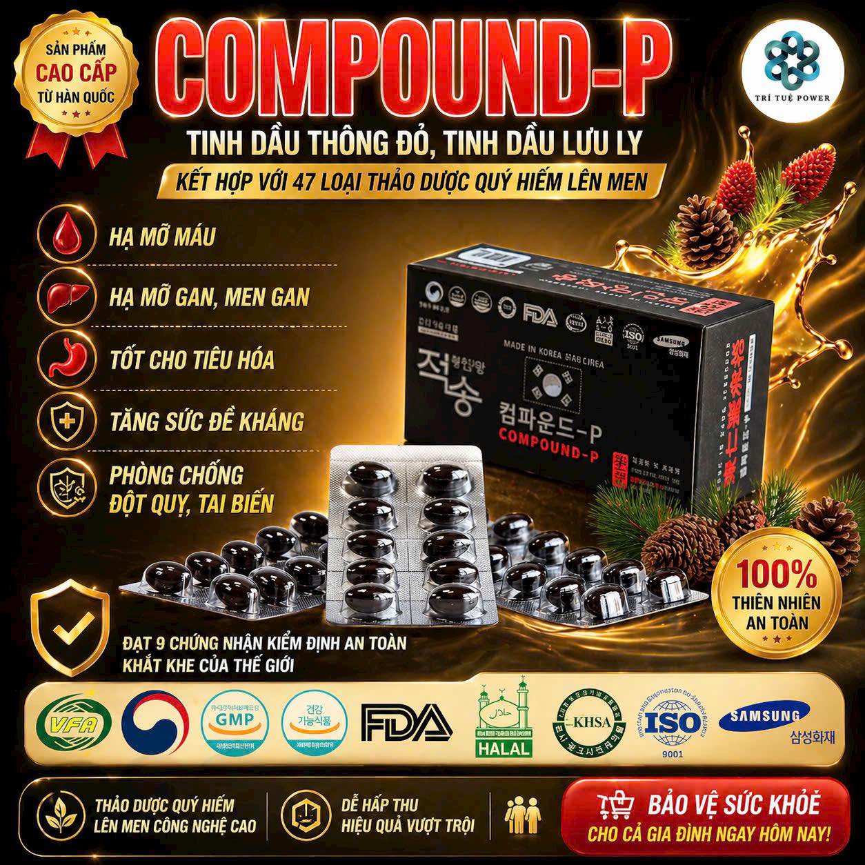 Thực phẩm chức năng Compound-P | Ba Ria